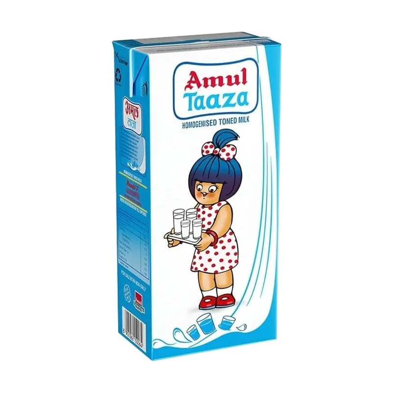 Amul Taaza Toned Milk, 1 L